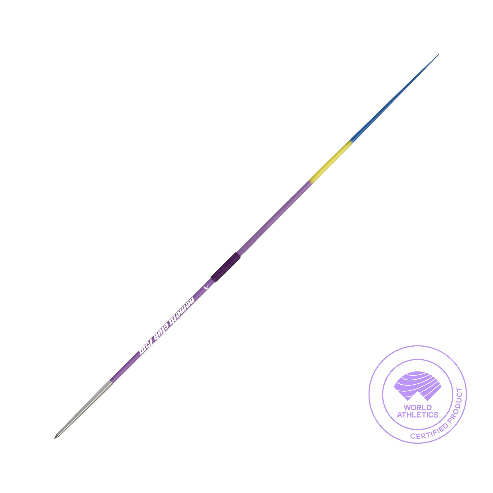 600g 75m distance rated Nemeth javelin violet|yellow|blue