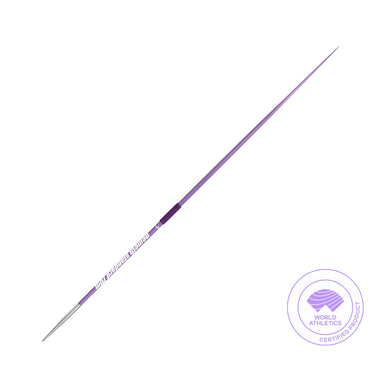 Nemeth Standard Javelin 800g 70m Distance Rating|Purple shaft|Purple grip cord