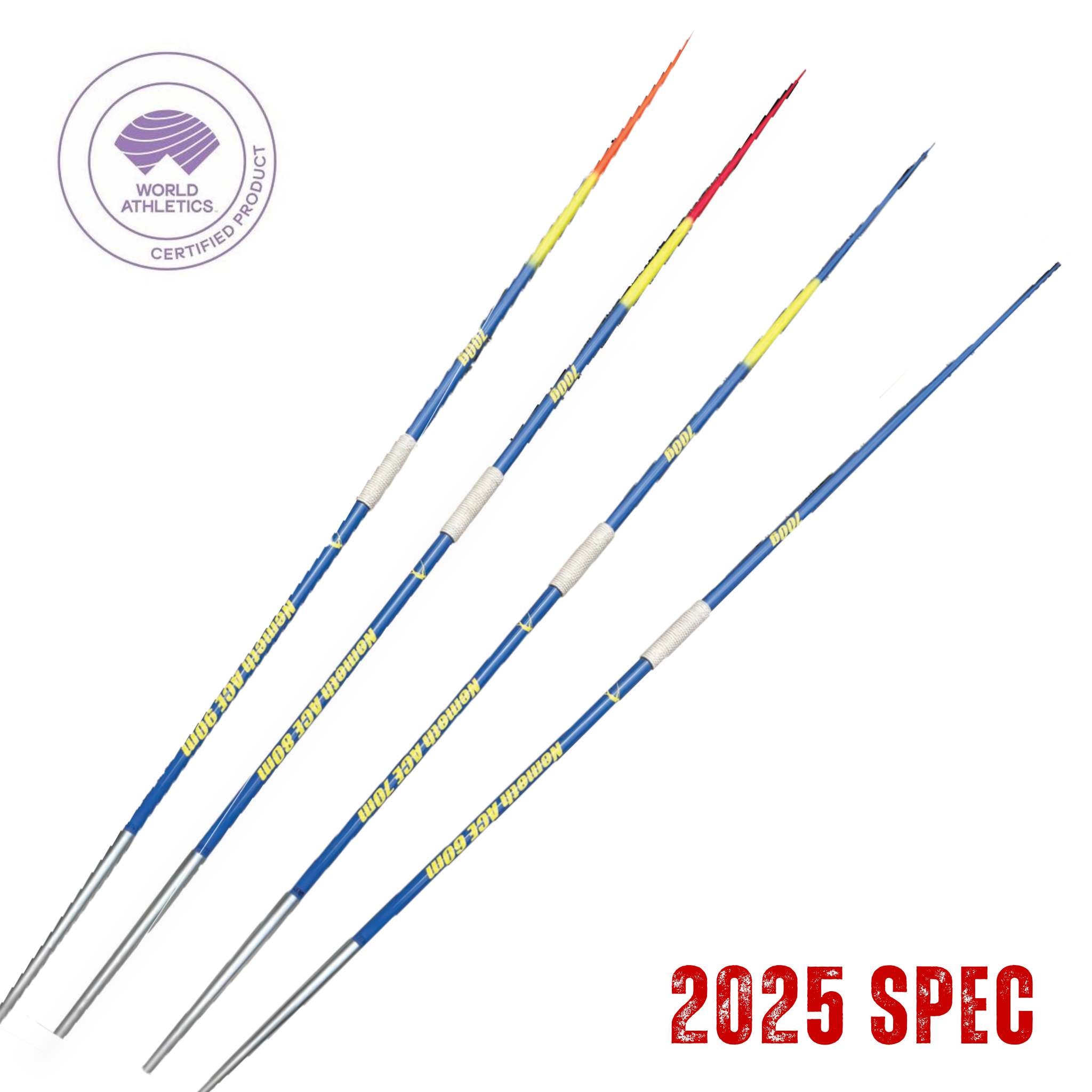 Nemeth ACE 700g Javelin | 2025 Specifications | Range of 90m, 80m, 70m, 60m | World Athletics Certified