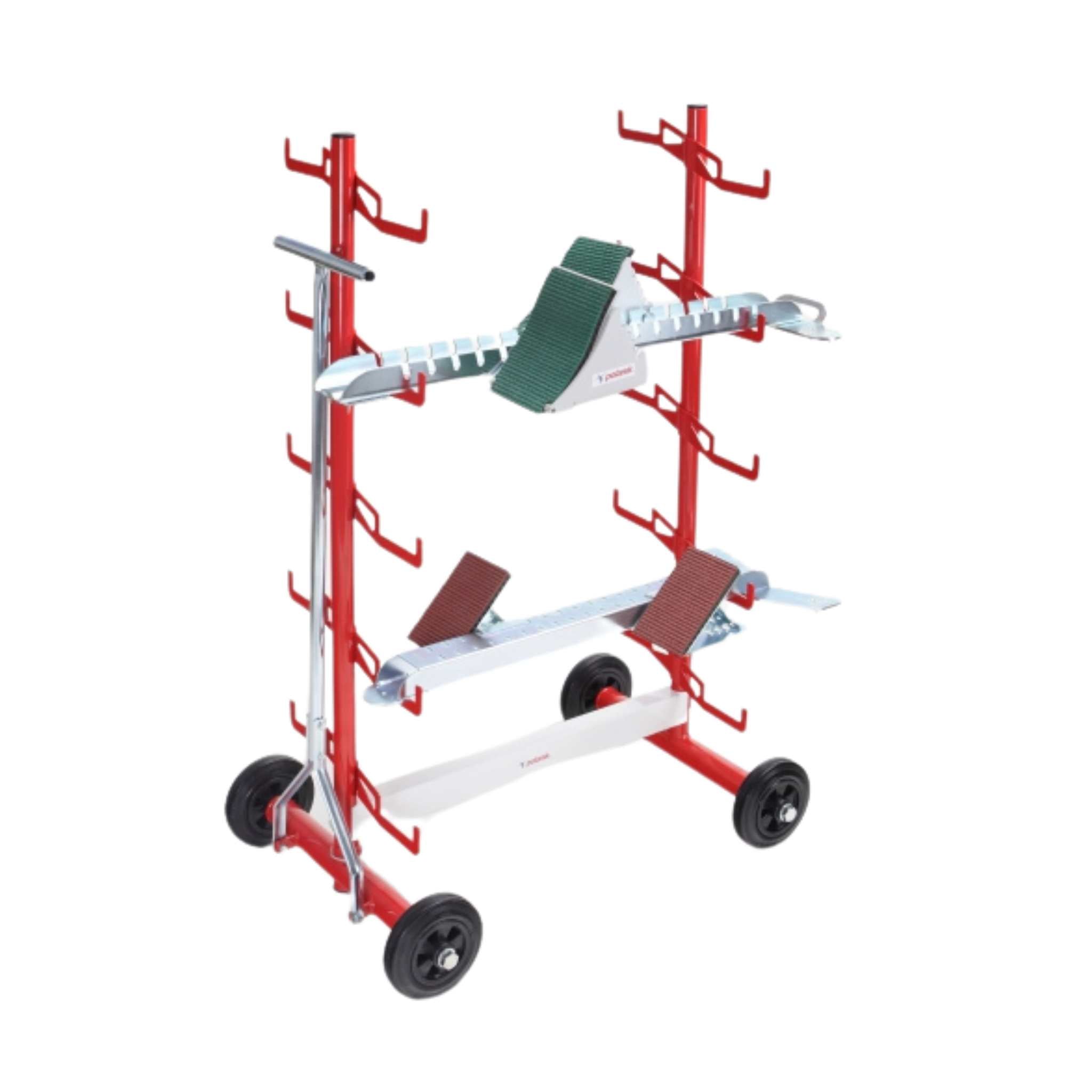 Polanik Starting Block Rack | Wheeled Trolley for 10 starting blocks