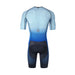 back view transcend coloured tri suit short sleeve unisex